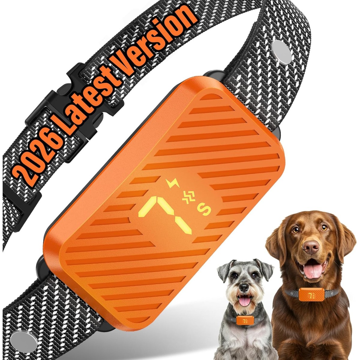 KJKZO Smart Bark Collar - Neon Orange
